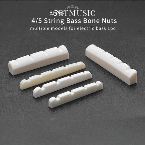 Slotted Real Bone 4/5 String Bass Nuts For Electric Bass Multiple Models Electric Bass Accessories