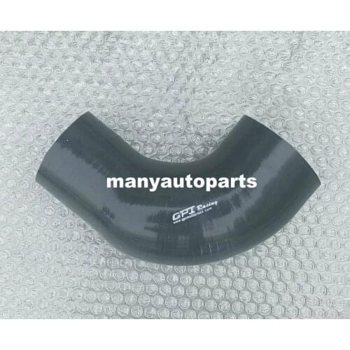 Silicone 90 Degree 2.5" - 2.75" 64mm - 70mm Elbow Reducer Pipe Hose black