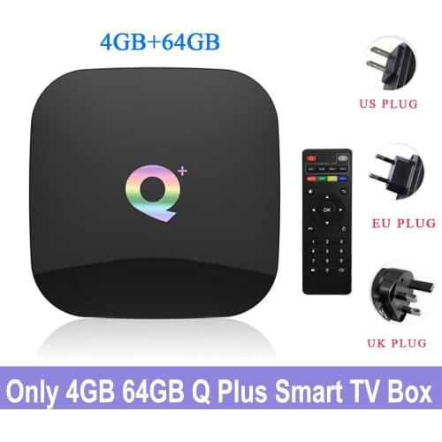 Q Plus TV Box Android 9.0 4GB/64GB 2.4G WiFi Smart Allwinner H6 USB3.0 Set Top Box 6K H.265 Media Player PK S905X2 T95Q X96 max