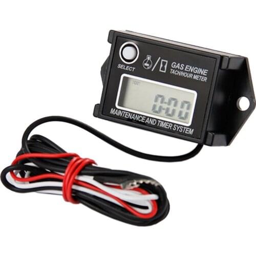 Free Shipping Waterproof Motocross Hour Counter RPM Meter for Mini Dune Buggies Paragliding outboard chainsaw jet ski