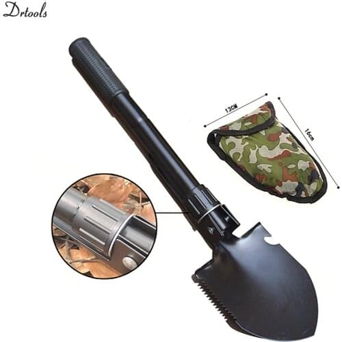 Military portable folding beach shovel survival shovel car small camping outdoor self-defense tools garden tools GT130