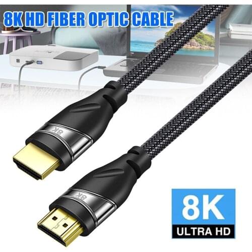 8K HDMI Cable High Speed 48Gbps 8K @ 60Hz 3D for Projector Laptop Computer PUO88