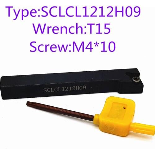 1pcs SCLCR/L0808F06 SCLCR/L1010H06 SCLCR/L1212H06/9 Screw Type 95 Degree External Cutter Bar +10pcs CCMT09T304/8 Cutting Insert