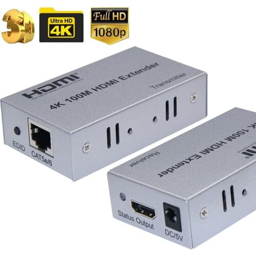 4K HDMI extender HDMI over cat5e/6 cable 1080P HDMI to R45 ethernet converter extender for PS4 apple TV PC HDTV