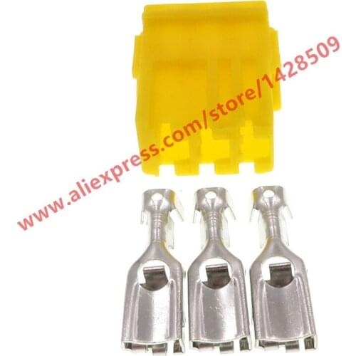 5 Sets 3 Pin Automotive Electrical Socket Wiring Cable Connector With Terminals For Car Moto