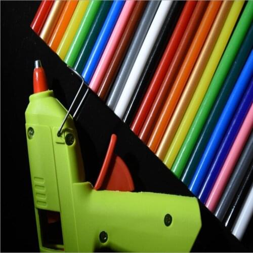 50Pcs 11mmx100mm Color Hot Melt Adhesive Strip Hot Melt Glue Stick For Professional Glue Gun
