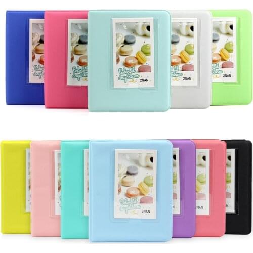 Candy Color 64 Pockets 3 Inch Photo Book Album Fujifilm Instax Mini Films Instant Mini 9 8 7s 70 25 90 Credit Name Card Holder