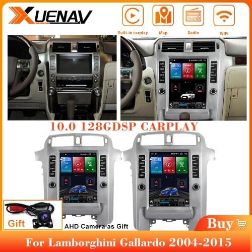128G Android 10 Car Multimedia Radio Tesla Screen Navigation Player For Lexus GX 2010-2015 built in carplay Video audio player