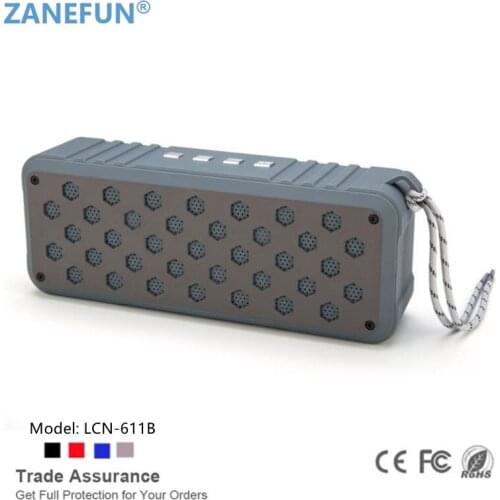 Bluetooth Speaker Portable Outdoor Loudspeaker Wireless Mini 3D 10W Stereo Music Surround Support FM TF Card Bass Box LCN-611B