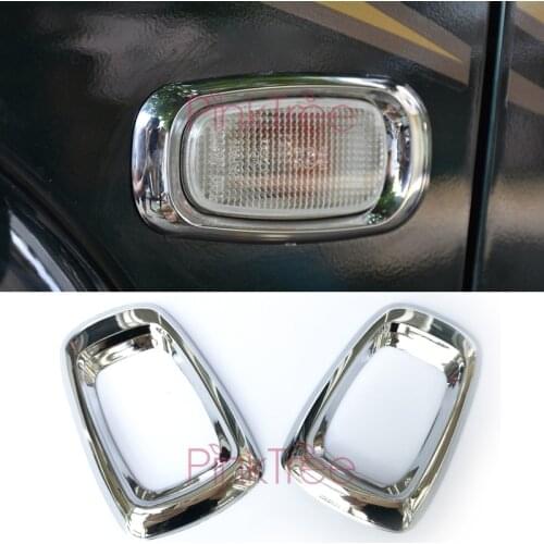 For Land Cruiser 100 LC100 J100 For Lexus LX470 1998-2003 2004-2007 Chrome Side Lamp Cover ABS Car Styling Accessory