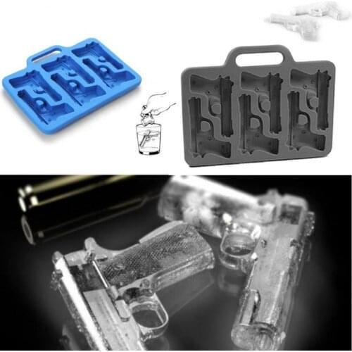 Gun Shaped Cake Mold Dick Ice Cube Tray Silicone Soap Candle Moulds Sugar Craft Tools Chocolate Mould Mini Ice Cream Forms