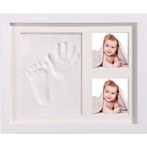 Newborn Hand Footprint Makers Clay Baby Photo Frame New Born Gift for Babies Birth Souvenir Baby Foot Fingerprint Imprint Kit