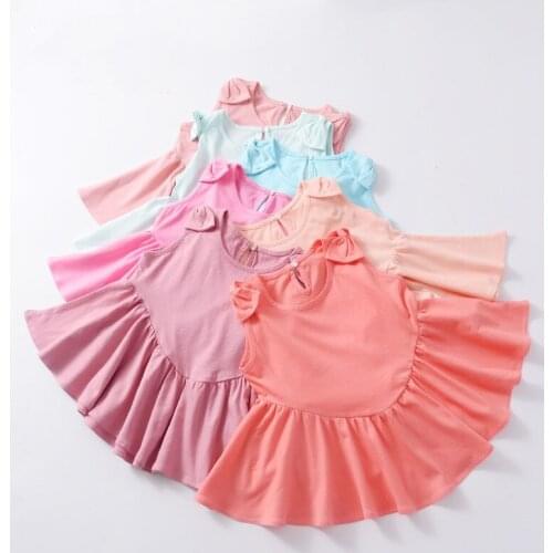 TuTu Dress Girl Kids Baby 2020 New Clothes Sleeveless T-Shirt Summer Cotton Fashion Thin Vestido Princess Dress