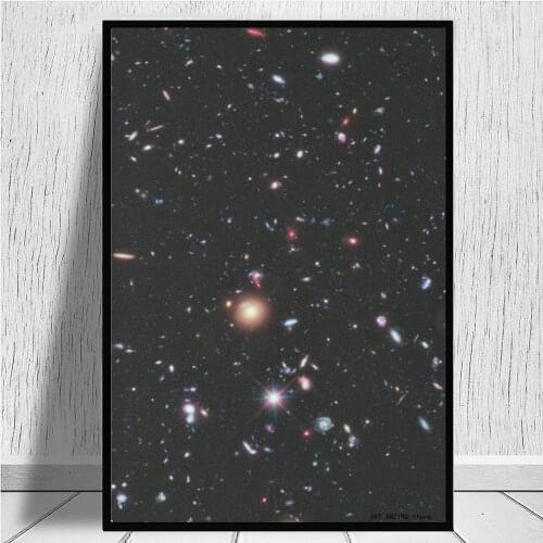 Hubble Extreme Deep Field canvas prints Poster Wall Art Picture Posters and Prints Canvas Painting for Room Home Décor