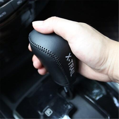 Gear cover interior gear block leather protector Interior decoration car Accessories For Nissan X-trail X trail T32 2014-2020