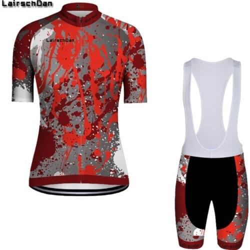 LairschDan Womens Short Sleeve Suit Cycling Jersey And Bib Short Roupa Ciclismo Feminina MTB Racing Breathable Cycle Clothing