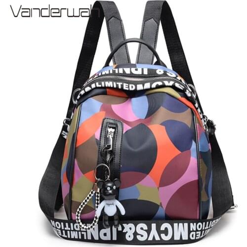 Fashion Backpack Women Shoulder Bags Large Capacity Oxford Backpack School Bags for Teenage Girls Light Ladies Travel Backpack