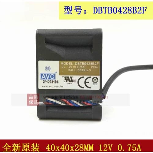 New 4028 12V 0.75A DBTB0428B2F 4CM Large Airflow Server Fan