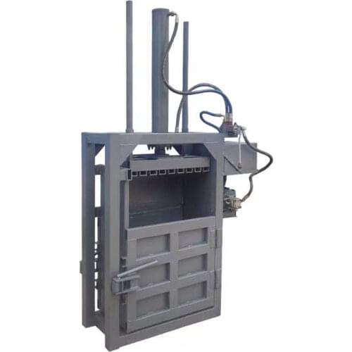 10 tons single-cylinder small vertical automatic waste woven bag plastic bottle paper metal hydraulic pressing machine baler