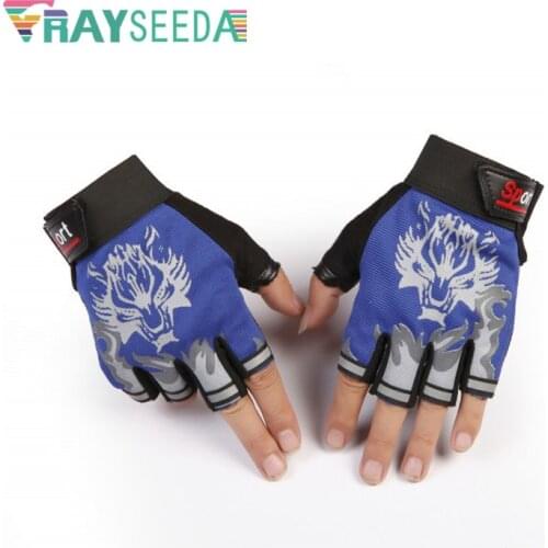 Adjustable Summer Quick Dry Half Finger Cycling Gloves Breathable Men Women Fitness Running Riding Bicycle Mittens