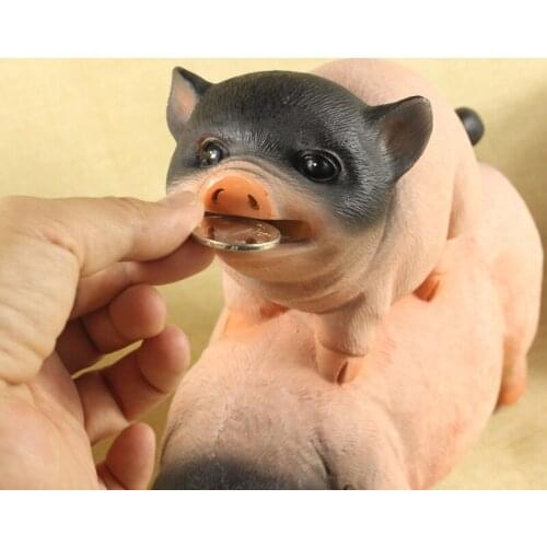 New Arrival Portable Cartoon Piggy Bank Money Box Cash Coin Cute Pig Saving Box Toys Gifts For Kids Birthday Gifts