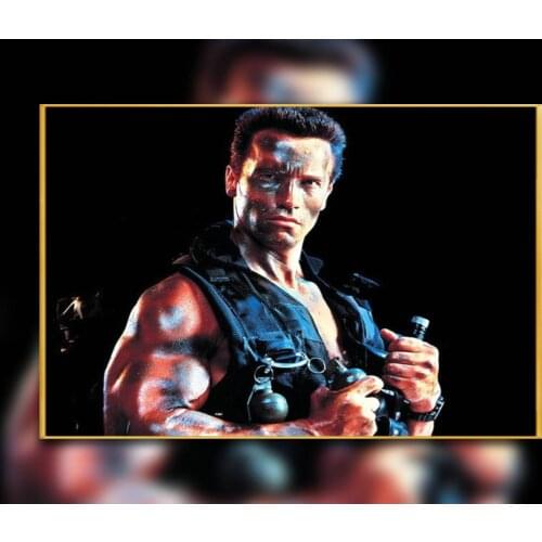 61 Custom Poster Silk Home Deco Arnold Schwarzenegger Commando Movie Gigantic Wall Art Christmas Gift