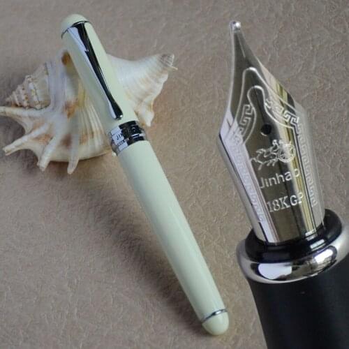 FOUNTAIN 18KGP 0.7mm BROAD NIB PEN JINHAO X750 GLOSS WHITE OFFICE BUSINESS BLACK BLUE GREEN GREY 15 COLORS SELECTIVE JINHAO 750