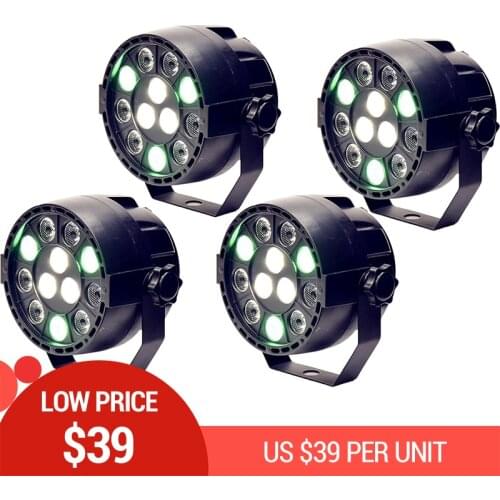 4Pcs/Lot High quality 12 Led Par Stage Light LED RGBW DMX Dream Colour Wide use for Club Dj show Home party Ballroom Bands NEW