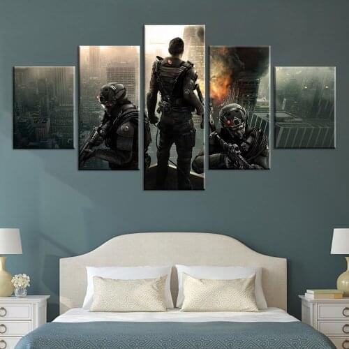 Tom Clancys Rainbow Six Siege Video Games Poster Wall Rainbow 6 Siege Soldier Canvas Paintings For Living Room Boy Bedroom Wall