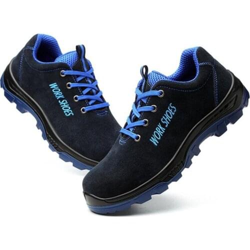 Safety Boots Mens Shoes Genuine Leather Work Indestructible Shoes Men Steel Toe Shoes for Men Ankle Boots Platform Boots New