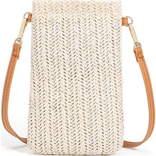 Women Shoulder Bags Staw Phone Messenger Bag Fashion One Shoulder Messenger Bags 2021 Girls Coin Purse New Fashion