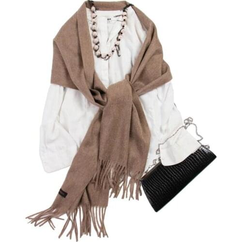 Winter Cashmere Scarf Women New 2018 Middle Gray Thick Warm Luxury Pashmina Cashmere Scarf Women High Quality Free Shipping