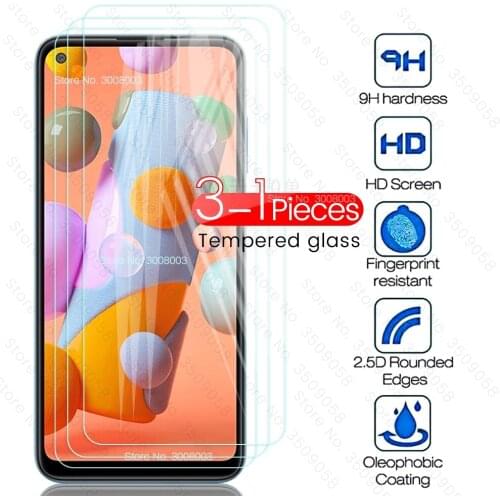 1/2/3 pcs screen protectors glass for samsung galaxy a01 a 01 01a 2020 sm-a015f/ds 6.4'' smartfone tremp sheet film guard cover