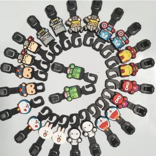 2019 new multi-function car seat back hook utility cartoon car hook car seat storage hook 2 pcs