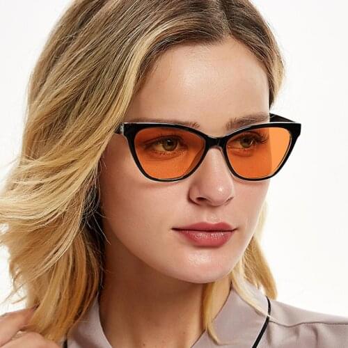 2021 NEW Fashion Round Cat Eye Sun Glasses Brand Design Women Men Vintage Colorful Cateye Sunglasses Rivet Oculos De Sol UV400