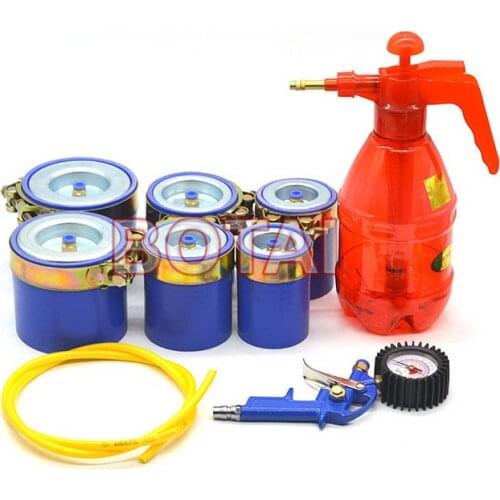 6pcs turbo turbocharger intercooler aircooler leakage and pressure test tools ,turbo charger repair tools