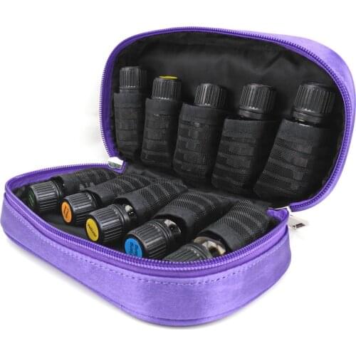 Travel Portable Double Zipper Essential Oil Carrying Case Pouch Holds 10 Roller Bottles 5ml 10ml 15ml doTERRA Young Living Bag
