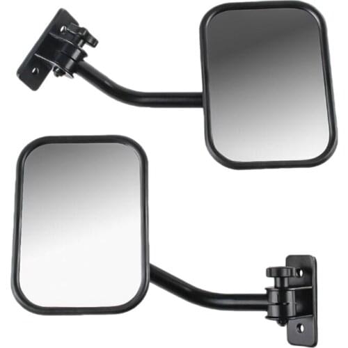 E0358 1 Pair Left & Right Rear Side View Mirrors For Fully Enclosed Covered Passenger Four-Wheeler Electric Tricycle