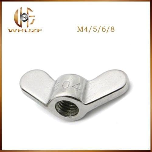 M4/5/6/8 304 stainless steel special-shaped hand screw nut big ear butterfly nuts ram screw nut claw nut
