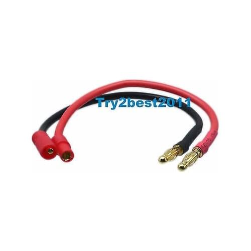Charging Cable HXT 3.5mm to 4.0mm Bullet fits B6 Charger Walkera Battery