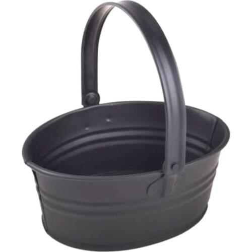 Bon Galvanized Ball Handle Presentation Basket
