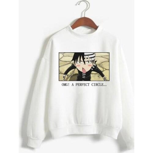 2021 Hot Japanese Anime Soul Eater Graphic Hoodies Men Anime Manga Black Hoodies Tops Clothes