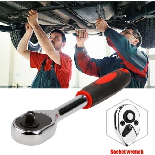 Chrome Steel Vanadium Ratchet Set Wrench 1/4 3/8 1/2 Socket Wrench Spanner Kit Axle Fit Bicycle Bike Repair Tool