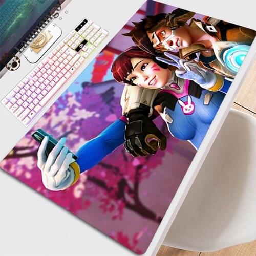 Desk Pads Mouse Anime Mousepad Gamer Keyboard Xxl Gaming With Table Pads Cabinet Kawaii Computer Mause Beautiful Overwatch Pads
