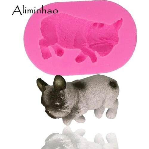 DY0013 Dog DIY Silicone Mold Sugarcraft dessert Candy Chocolate Molds Fondant Cake Decorating Tools