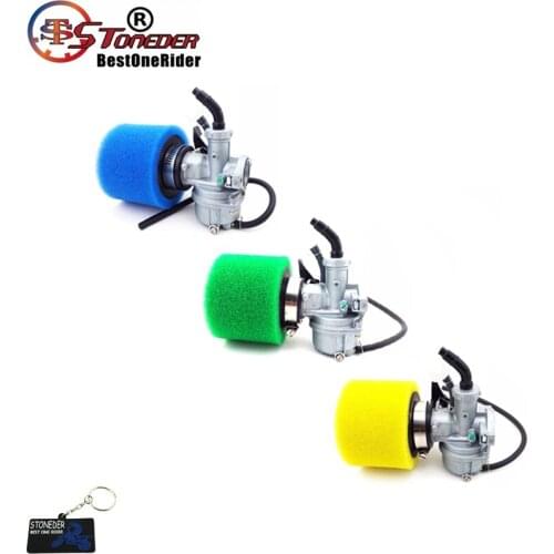 STONEDER 22mm Carb Carburetor 38mm Air Filter For 110cc 125cc Engine Chinese Off Road Pit Pro Trail Bike ATV Quad Go Kart Buggy