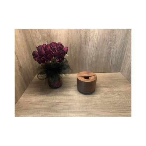 Black walnut Solid wood Vintage piggy bank With Cover savings tank coin Storage money box Christmas New Year Gift for friend