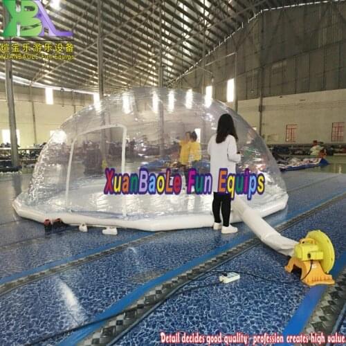 Waterproof camping tent clear inflatable bubble tent for dancing party use