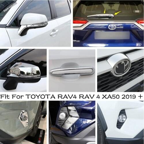 Rear Windshield Windscreen Window Wiper Cover Trim For TOYOTA RAV4 RAV 4 XA50 2019 2020 2021 Accessories Exterior ABS Chrome