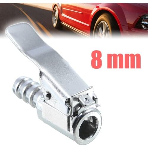 1pc Car Auto Brass 8mm Tyre Wheel Tire Air Chuck Inflator Pump Valve Clip Clamp Connector Adapter Accessories For Compressor